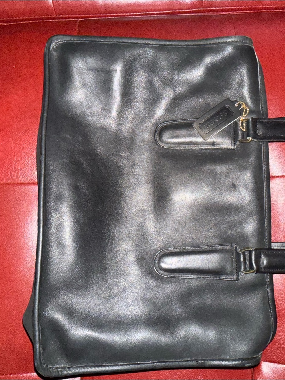 Coach Black Leather woMen's Briefcase - Classic Professional Carry
